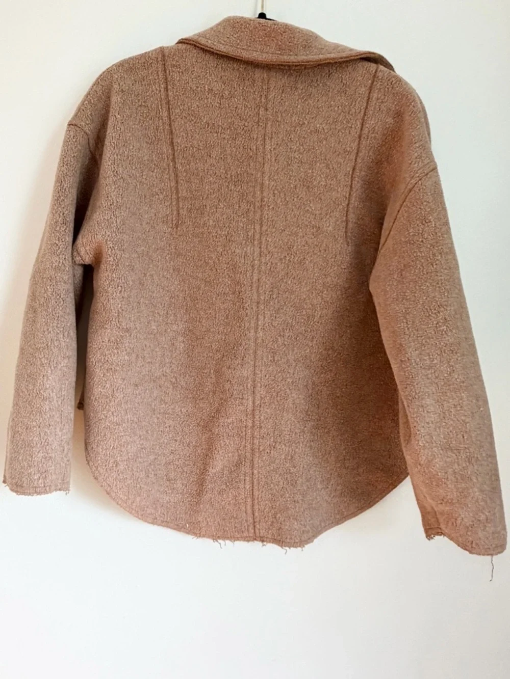 Zara pullover collared v neck tan size small